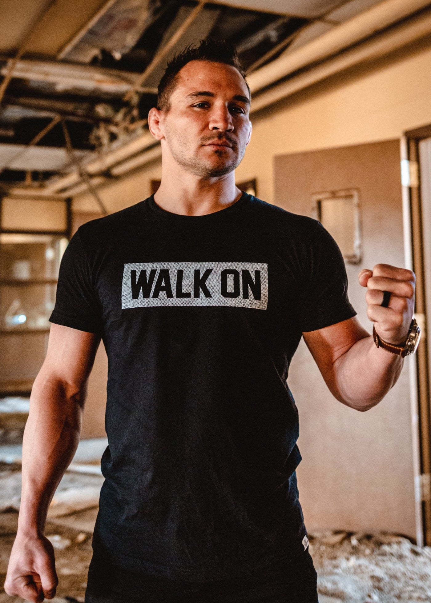 Walk On Collegiate Black Classic T-Shirt