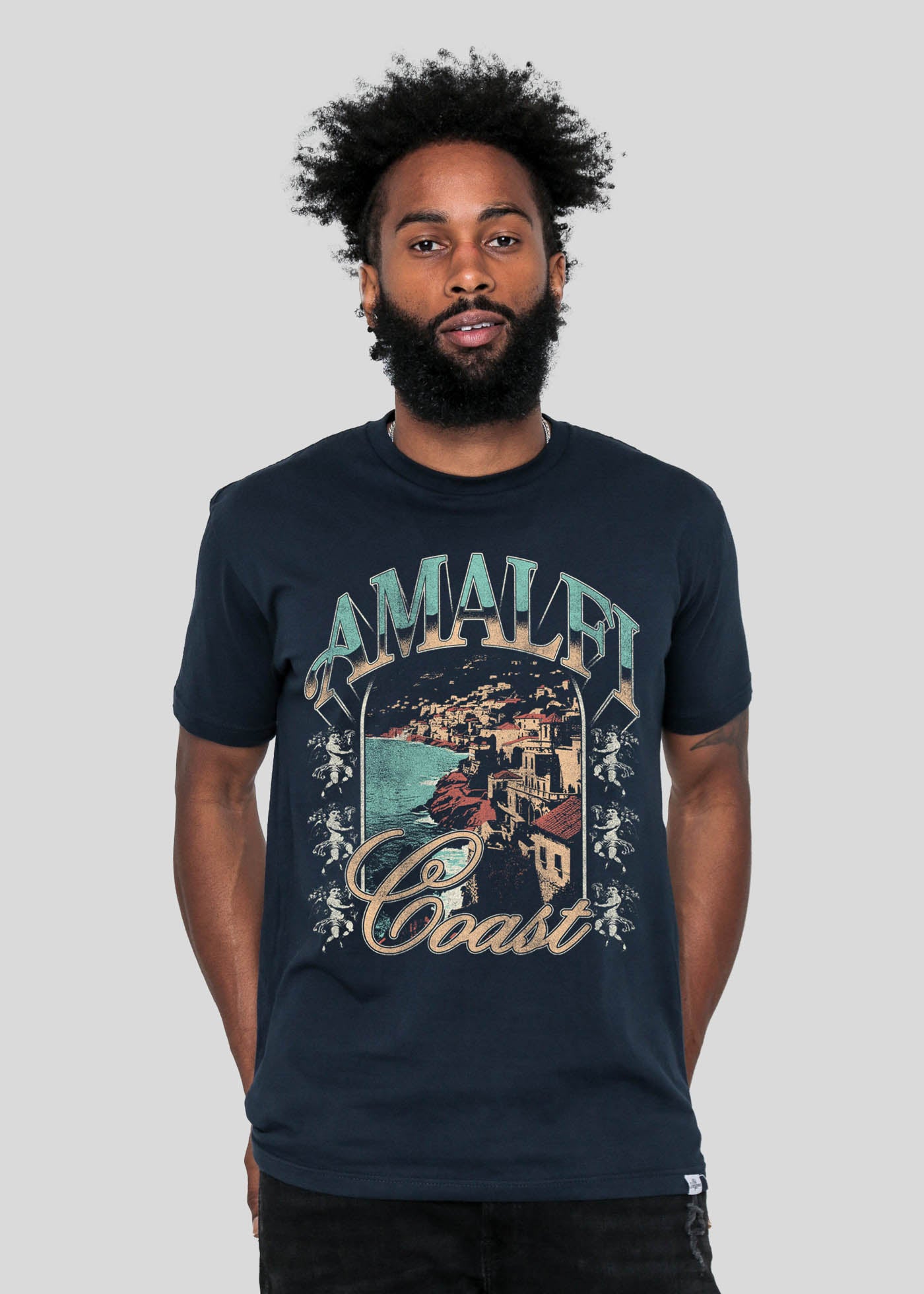 Amalfi Coast Men's Navy Classic T-Shirt