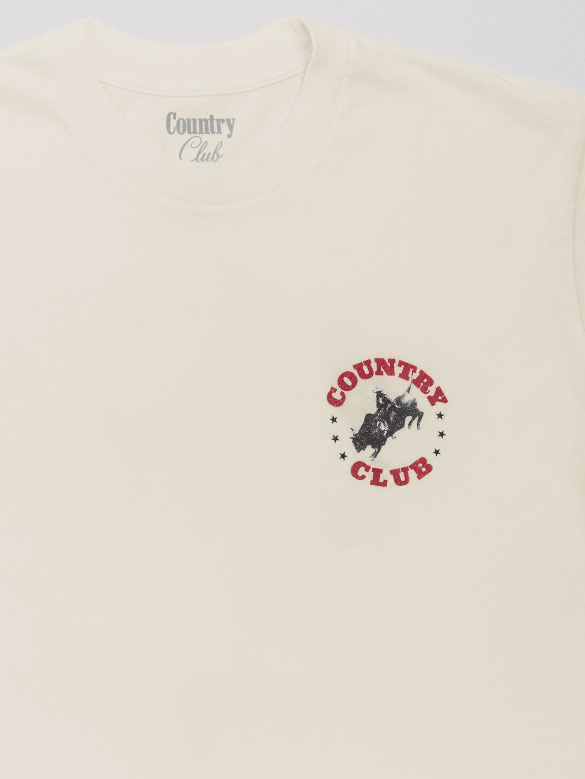 Born to Buck Off White Pigment Dyed Heavyweight Tee
