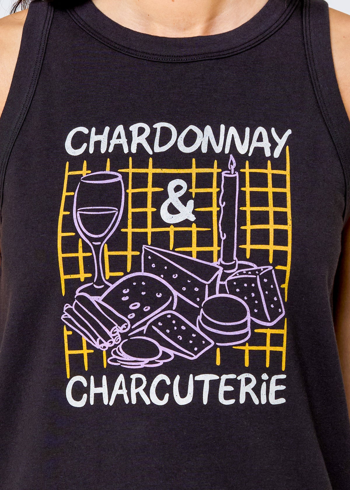 Chardonnay Black High Neck Tank