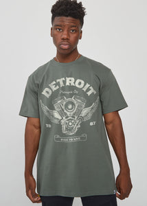 Detroit Engine Men's Cypress Heavyweight T-Shirt