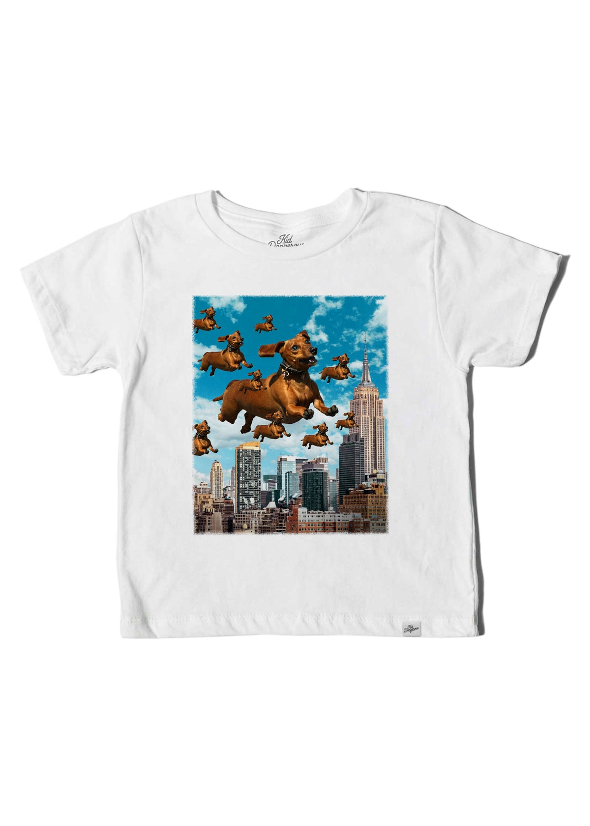 Flying Dogs Kids White T-Shirt