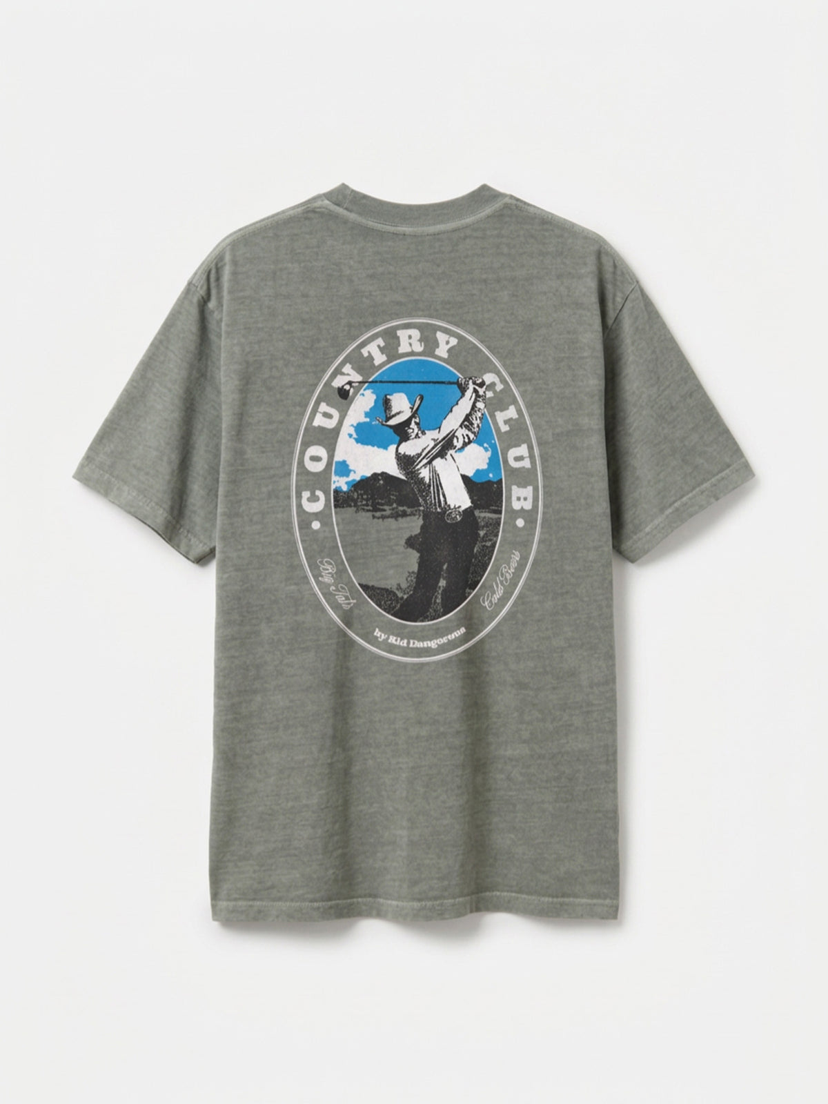 Golfer Army Green Pigment Dyed Heavyweight Tee