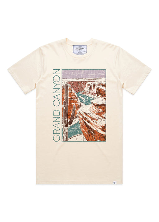 Grand Canyon 90s Men's Antique White Heavyweight T-Shirt