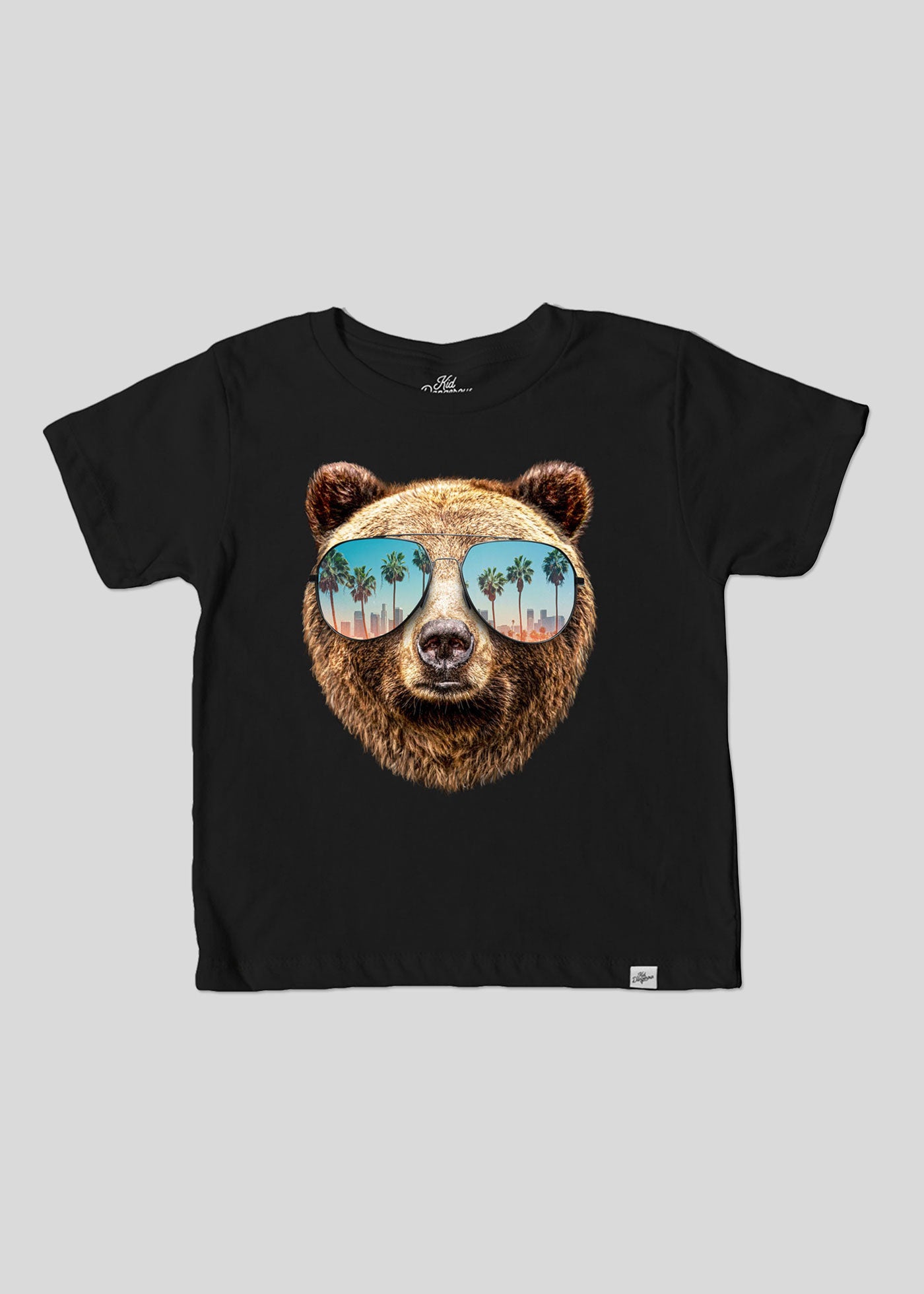 Grizzly Cali Shades Kid's Black T-Shirt