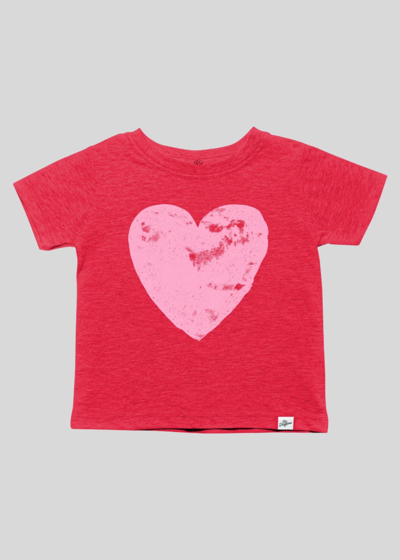 Heart Kid's Heather Red T-Shirt