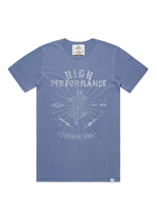 High Performance Men's Faded Blue T-Shirt alternate view