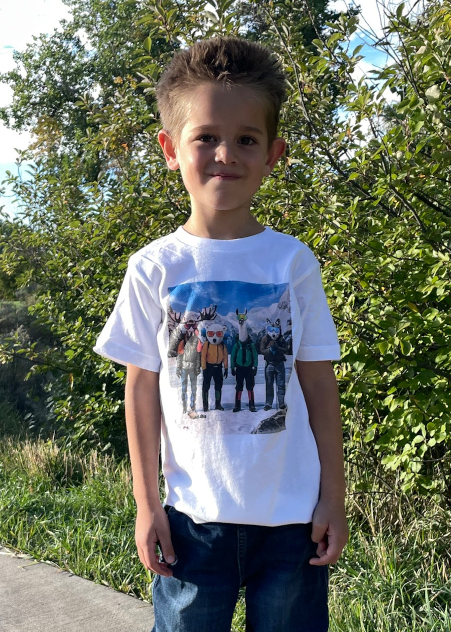Hiking Homies Kid's White T-Shirt