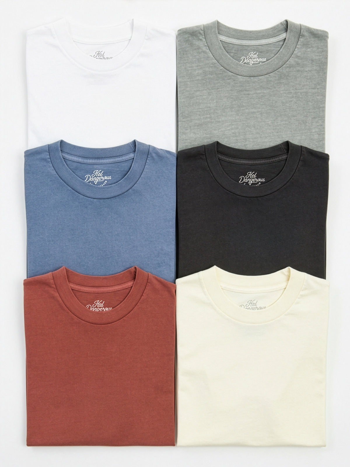 The Six Pack Pigment Dyed Heavyweight Tee Bundle