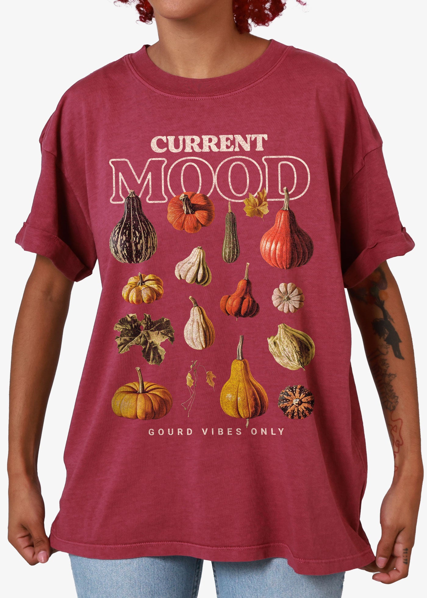 Current Mood Dusty Rose Boyfriend Tee