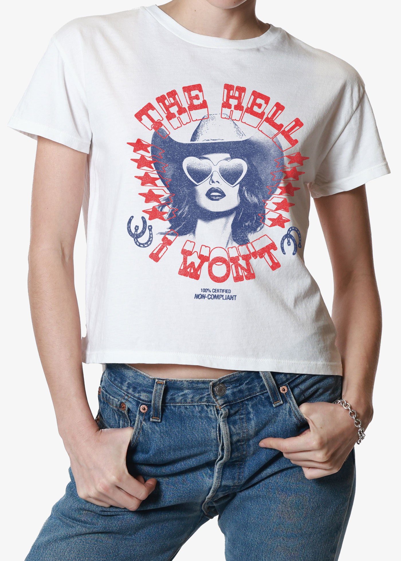 The Hell I Won't Vintage White Classic Tee