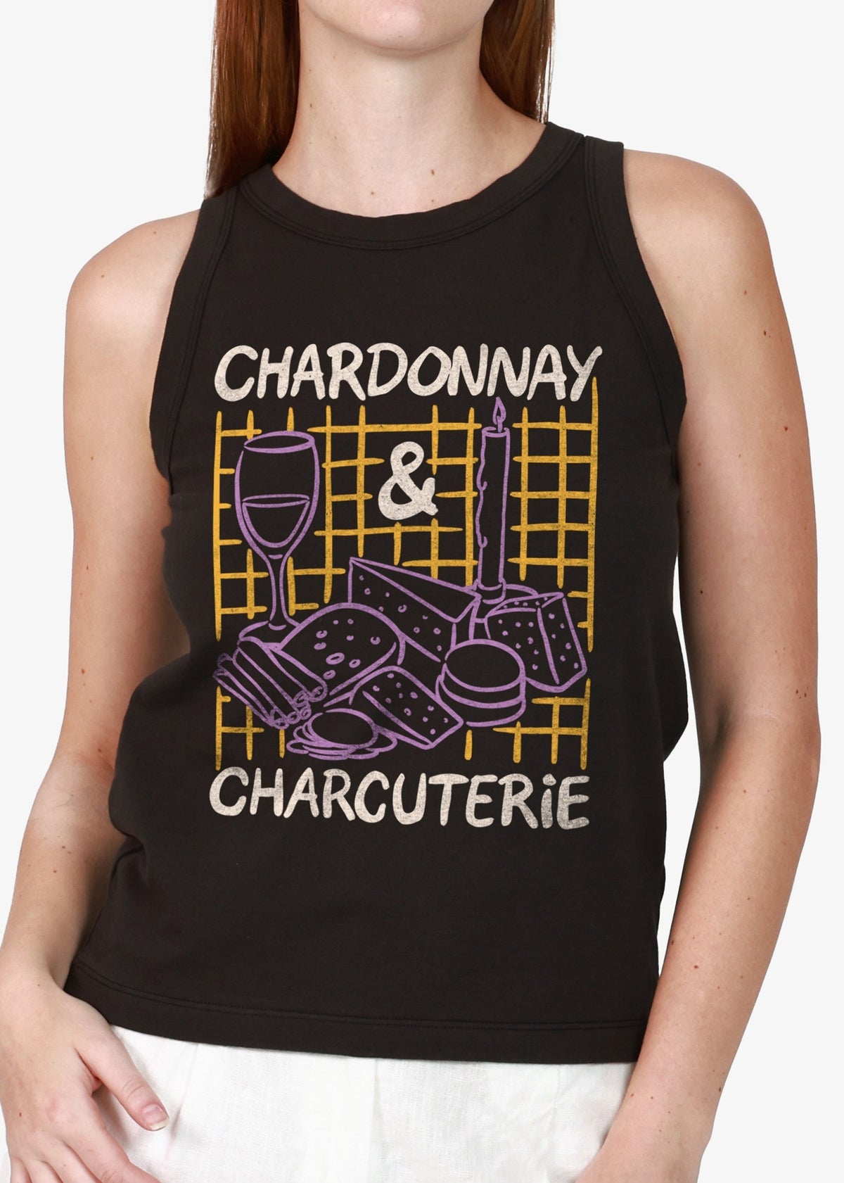 Chardonnay Black High Neck Tank