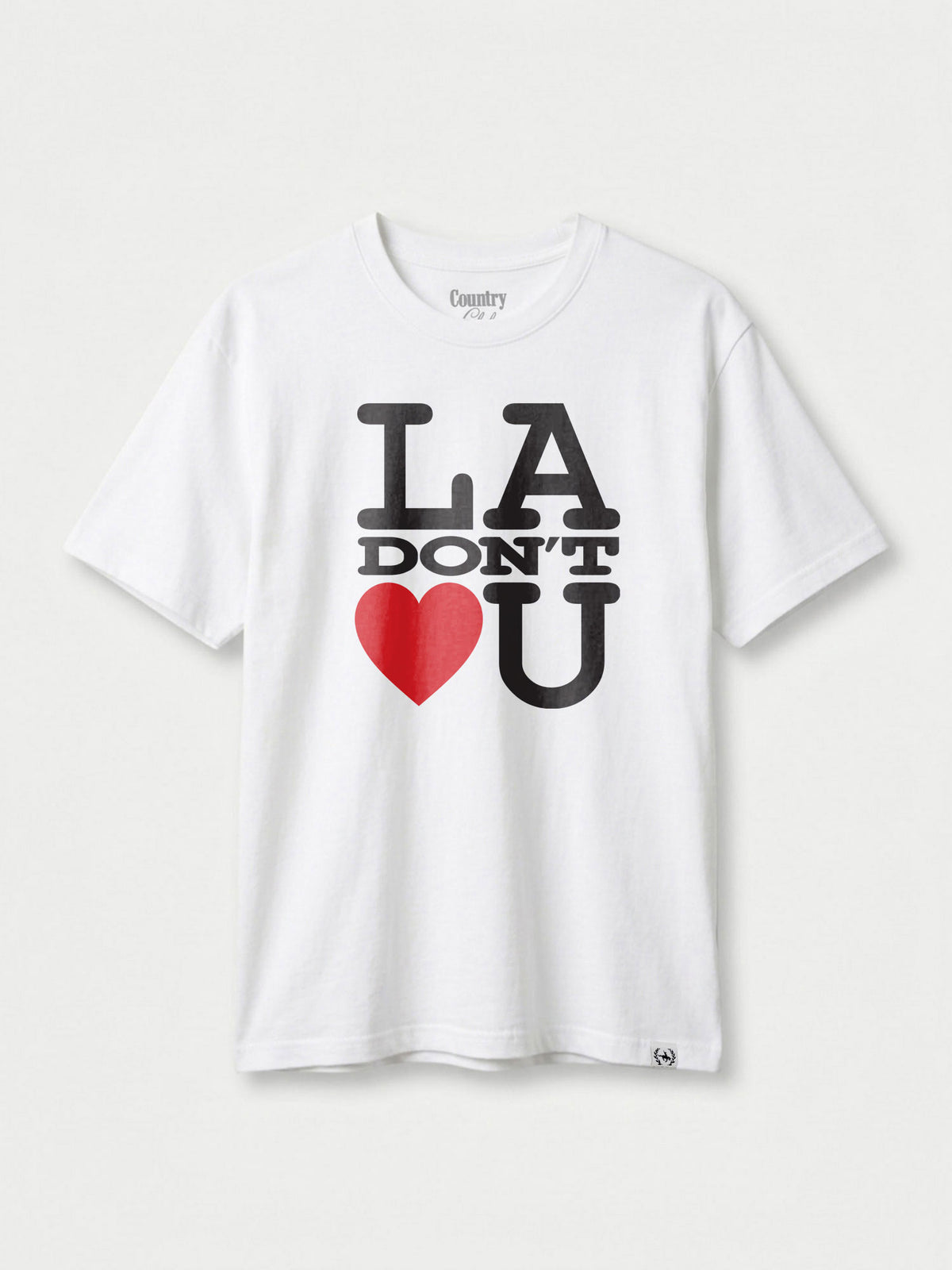 LA Don't Love U Vintage White Pigment Dyed Heavyweight Tee