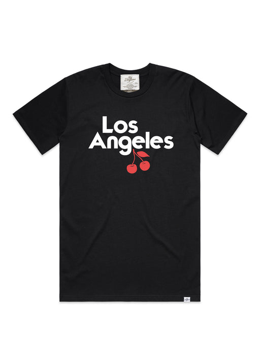 Los Angeles Cherries Men's Black Heavyweight T-Shirt