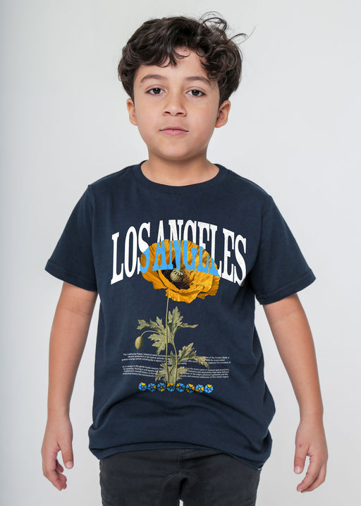 Los Angeles Poppy Kid's Navy T-Shirt