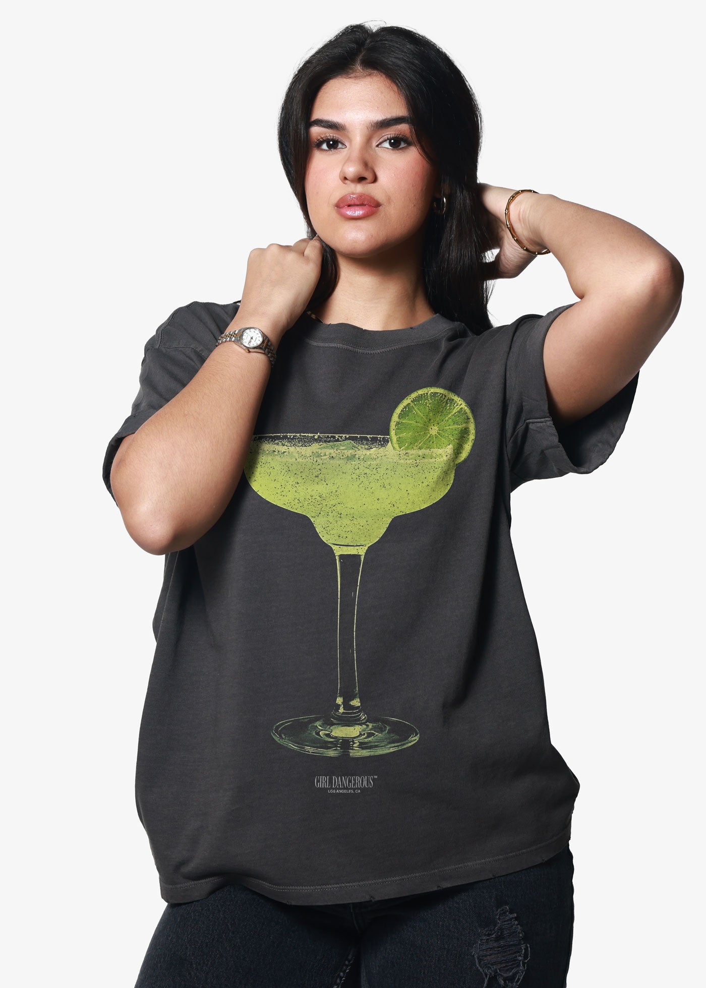Margarita Vintage Black Boyfriend Tee