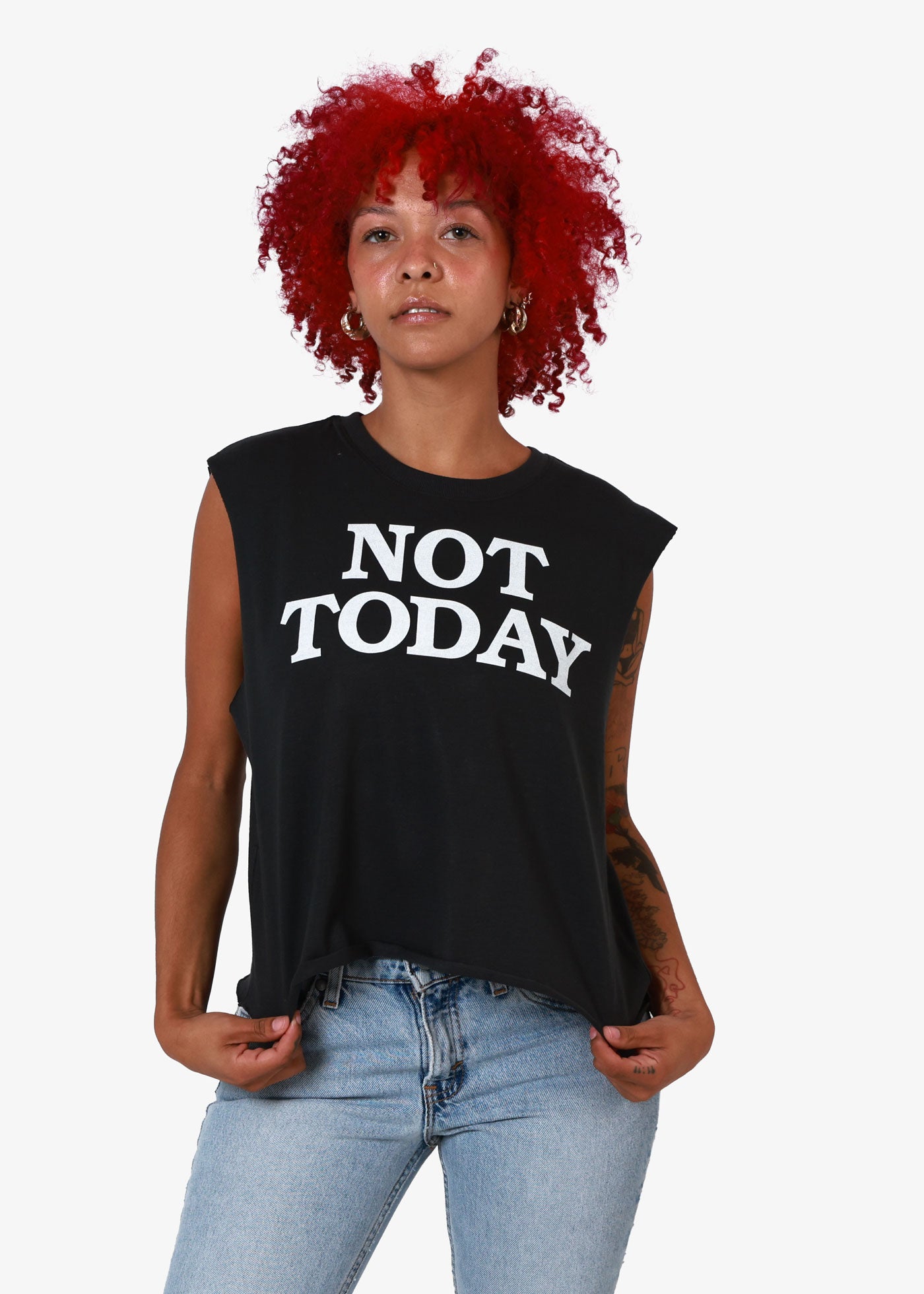Not Today Black Boxing Tee