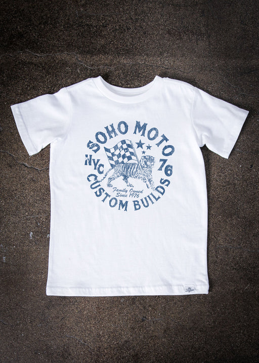 Soho Moto Kid's White T-Shirt alternate view