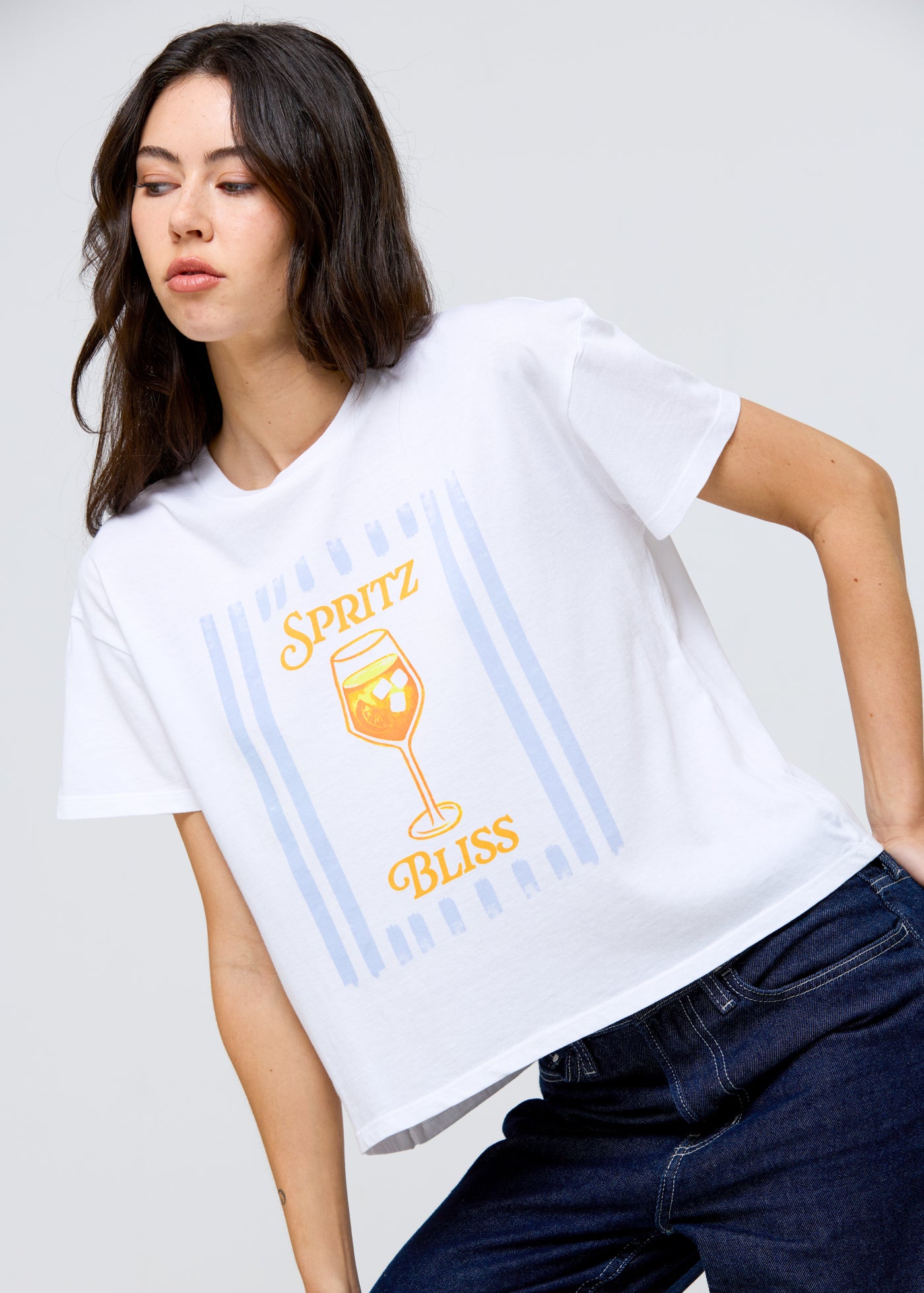 Spritz Bliss Vintage White Classic Tee