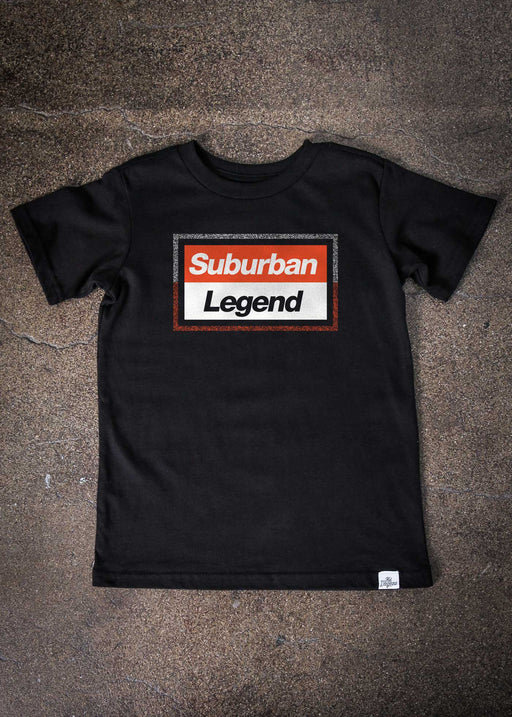 Suburban Legend Inverted Kid's Black T-Shirt alternate view