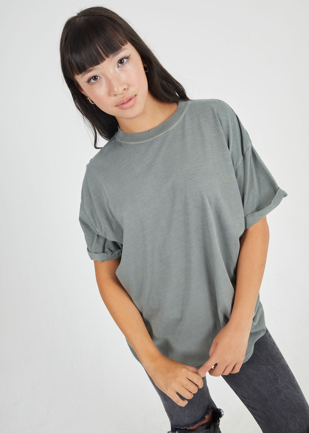 Army Green Boyfriend Tee