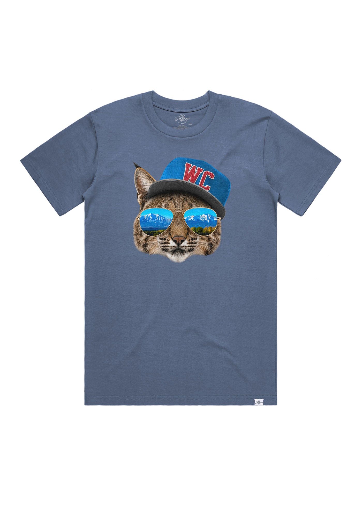 Wildcats Shade Men's Light Navy Relaxed Fit T-Shirt