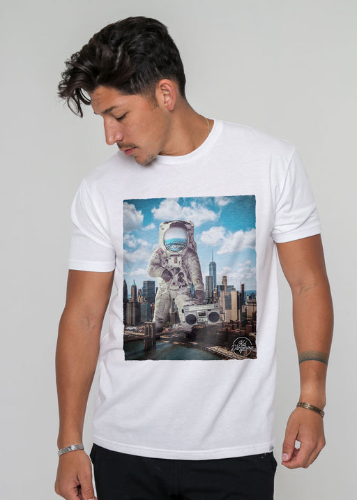 Astro NYC Men's White Classic T-Shirt