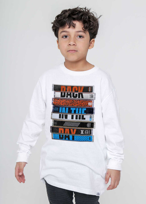 Back in the Day Kid's White Long Sleeve