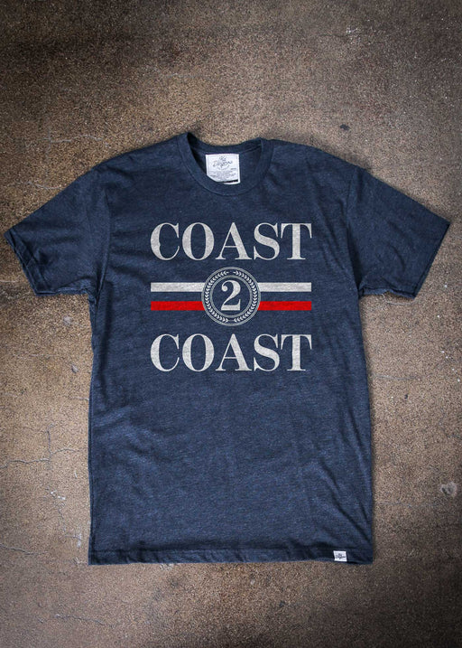 Coast 2 Coast Men's Heather Navy Classic T-Shirt alternate view
