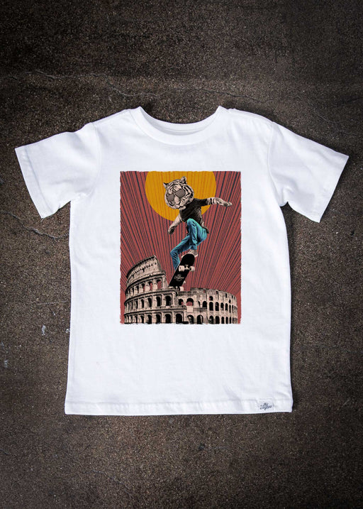 Colosseum Skater Kid's White T-Shirt alternate view