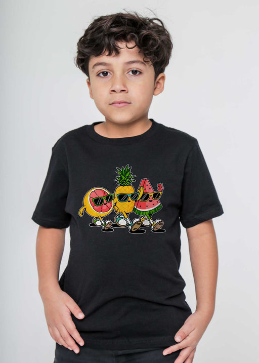 Fruit Crew Kid's Black T-Shirt