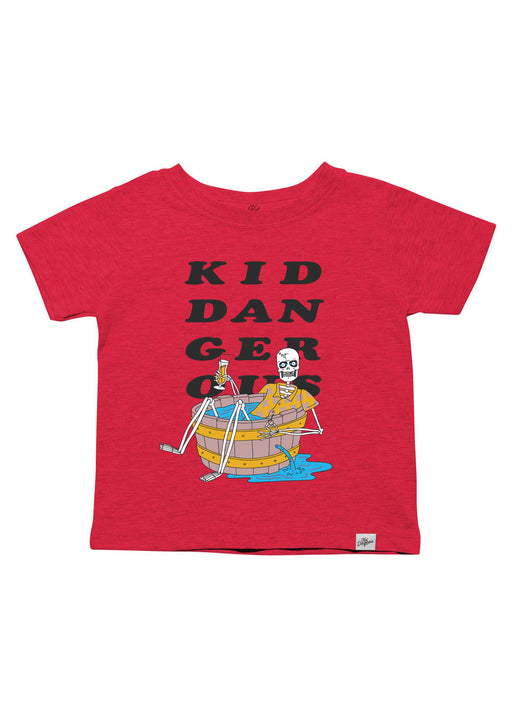 KD Skeleton Tub Kid's Heather Red T-Shirt alternate view