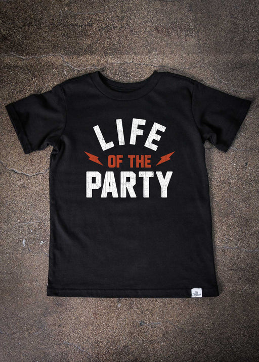 Life of the Party Kid's Black T-Shirt alternate view