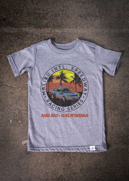 Malibu Speedway Kid's Heather Grey T-Shirt alternate view