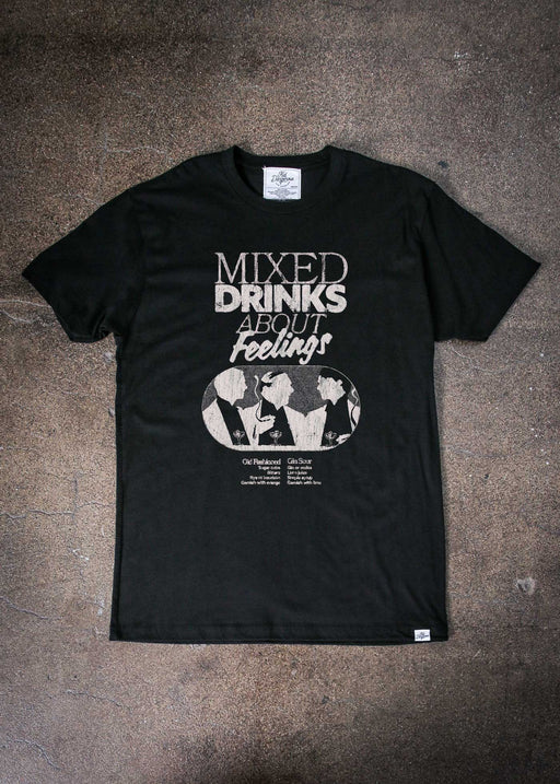 Mixed Drinks About Feelings Speakeasy Men's Black Classic T-Shirt alternate view