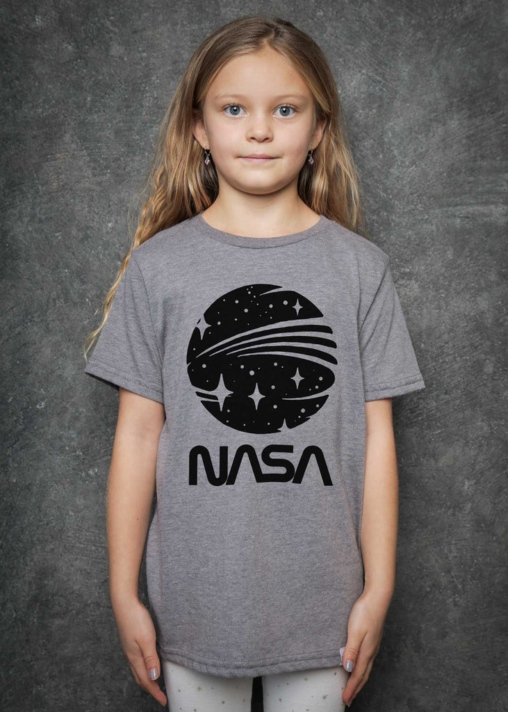 Kid\'s Dangerous Kid Heather NASA Grey — Galaxy T-Shirt