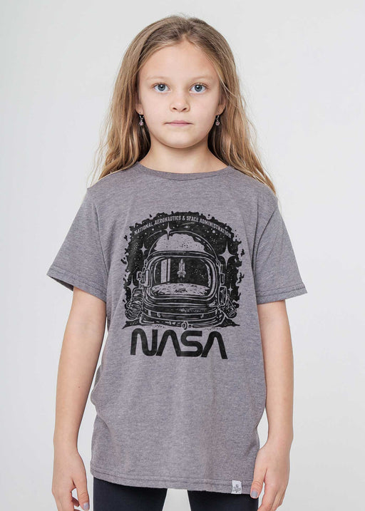 NASA Helmet Kid's Heather Grey T-Shirt