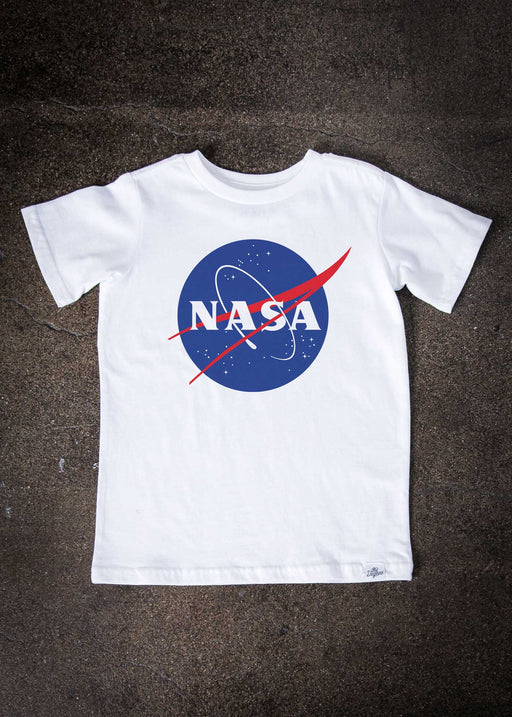NASA Logo Kid's White T-Shirt alternate view