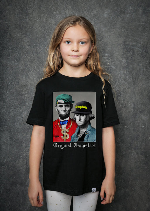 Original Gangsters Duo Kid's Black T-Shirt alternate view