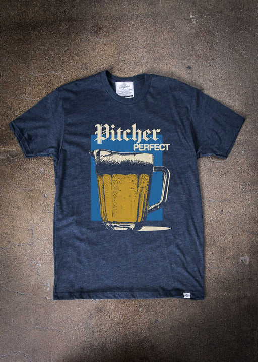 Pitcher Perfect Poster Men's Heather Navy Classic T-Shirt alternate view