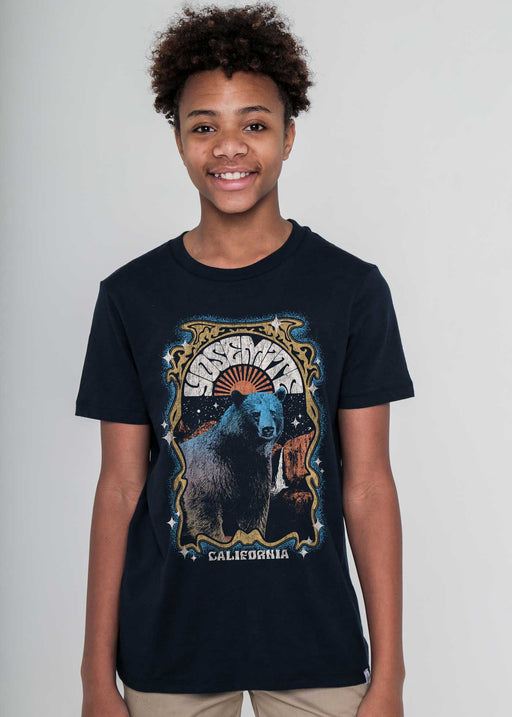 Yosemite Bear Kid's Navy T-Shirt