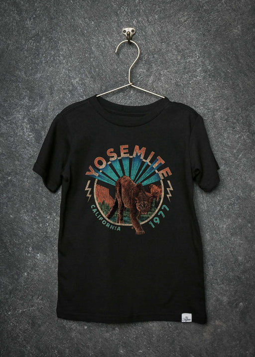 Yosemite Tour Kid's Black T-Shirt