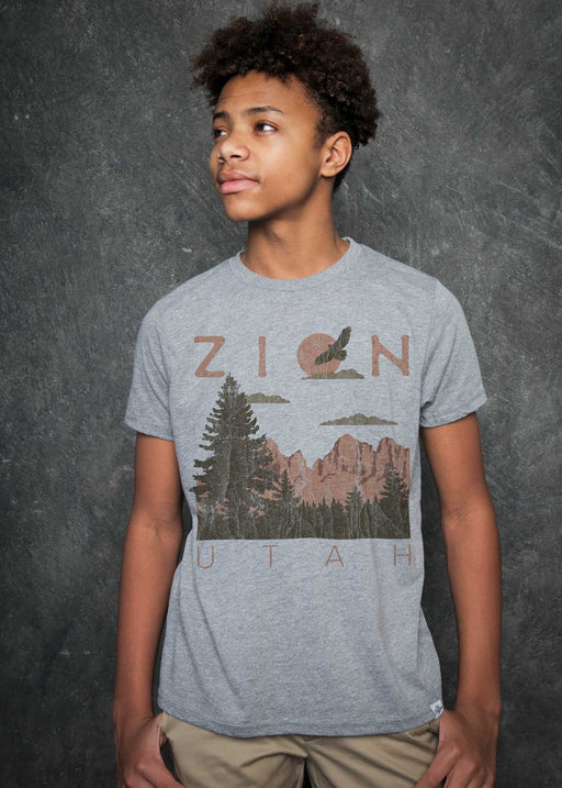 Zion Kid's Heather Grey T-Shirt