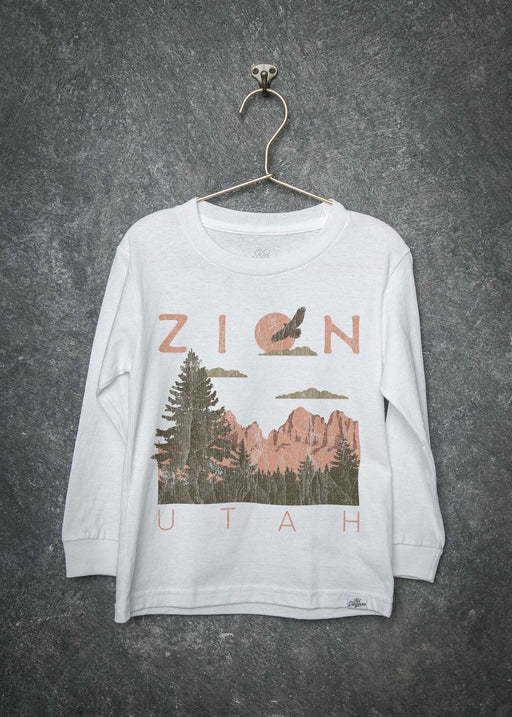 Zion Kid's White Long Sleeve