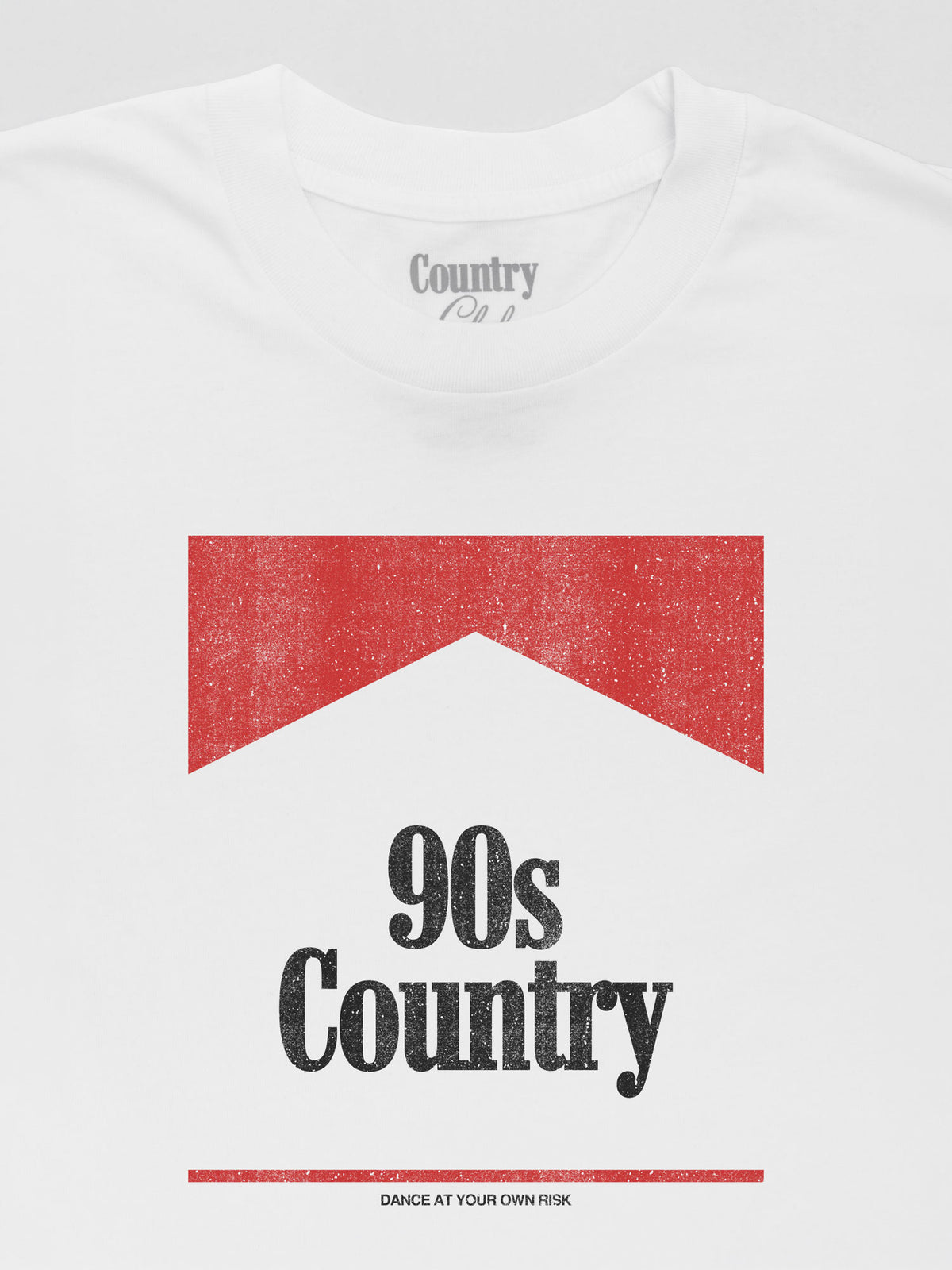 90s Country Vintage White Pigment Dyed Heavyweight Tee