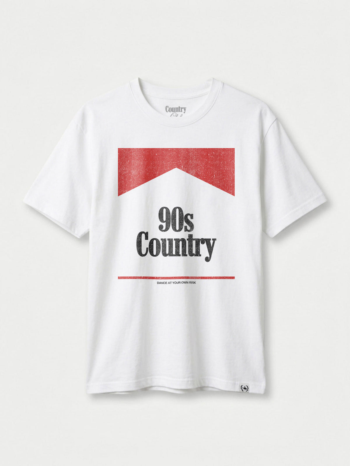 90s Country Vintage White Pigment Dyed Heavyweight Tee