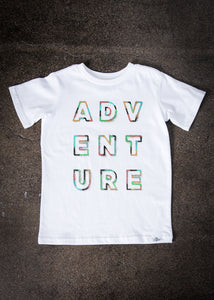 Adventure Graffiti Kid's White T-Shirt