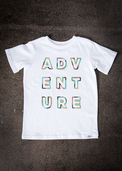 Adventure Graffiti Kid's White T-Shirt alternate view
