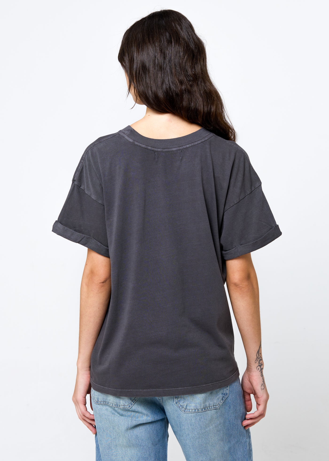 Boots & Dreams Vintage Black Boyfriend Tee