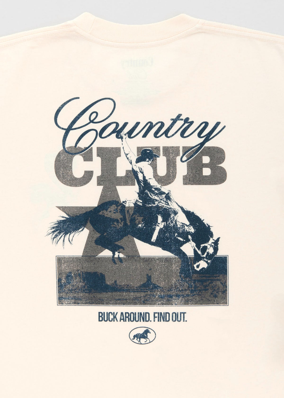 Buck Around Off White Pigment Dyed Heavyweight Tee